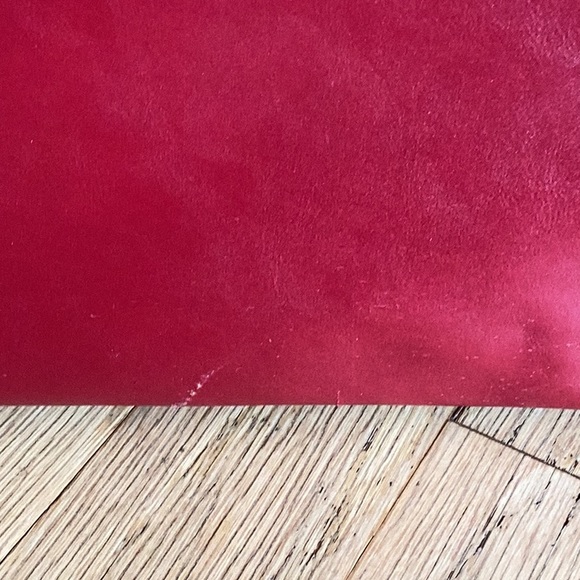 Nine West deep red media bag.  14”x10”x5”. Black interior - Picture 12 of 12